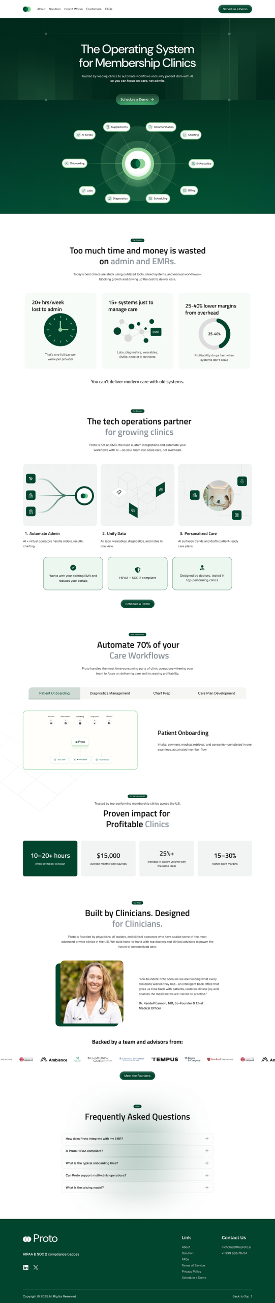 Screen 2 of a portfolio landing page website design