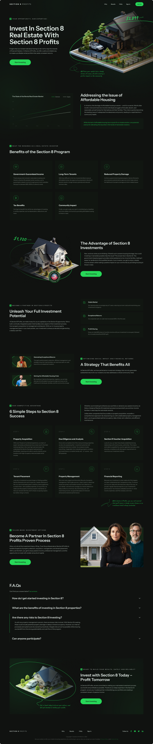 Screen 5 of a portfolio landing page website design