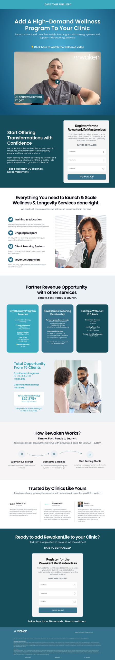 Screen 9 of a portfolio landing page website design