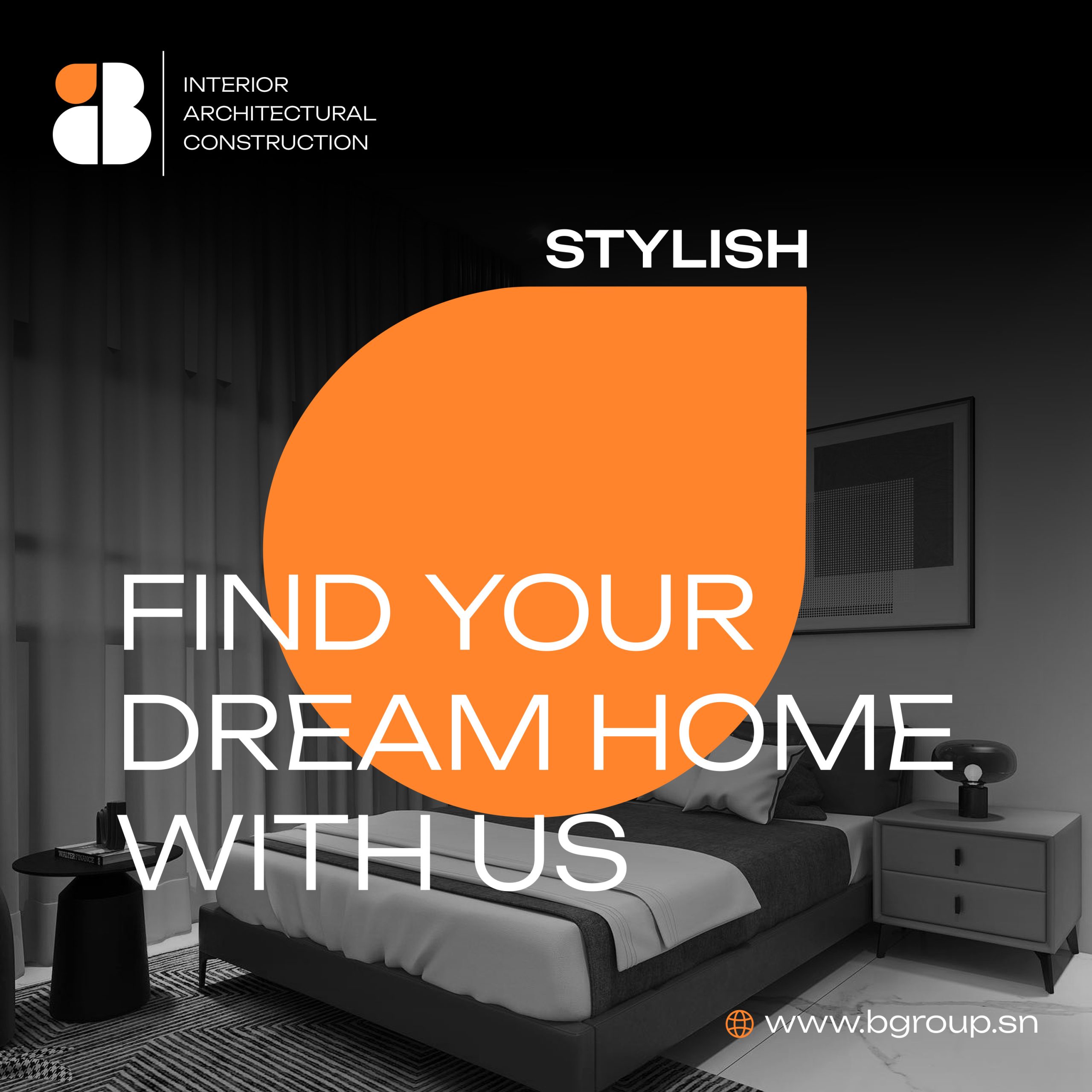 Social Media Post design 6 for IB Interior Architectural Construction, a real estate and interior design brand