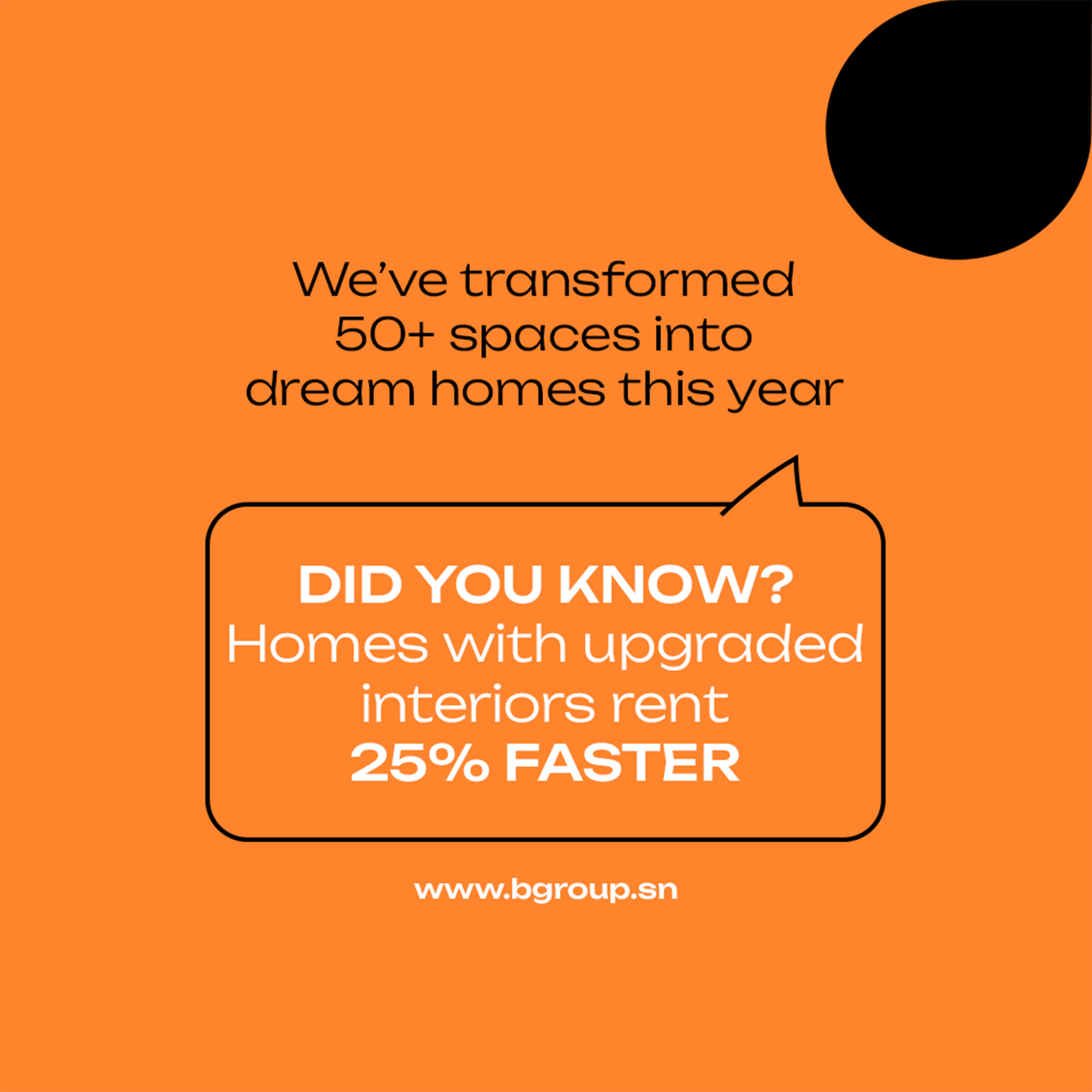 Social Media Post design 2 for IB Interior Architectural Construction, a real estate and interior design brand